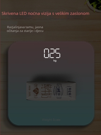 Punjiva elektronička vaga za kućnu upotrebu – dječja vaga, kompaktno mjerenje tjelesne težine