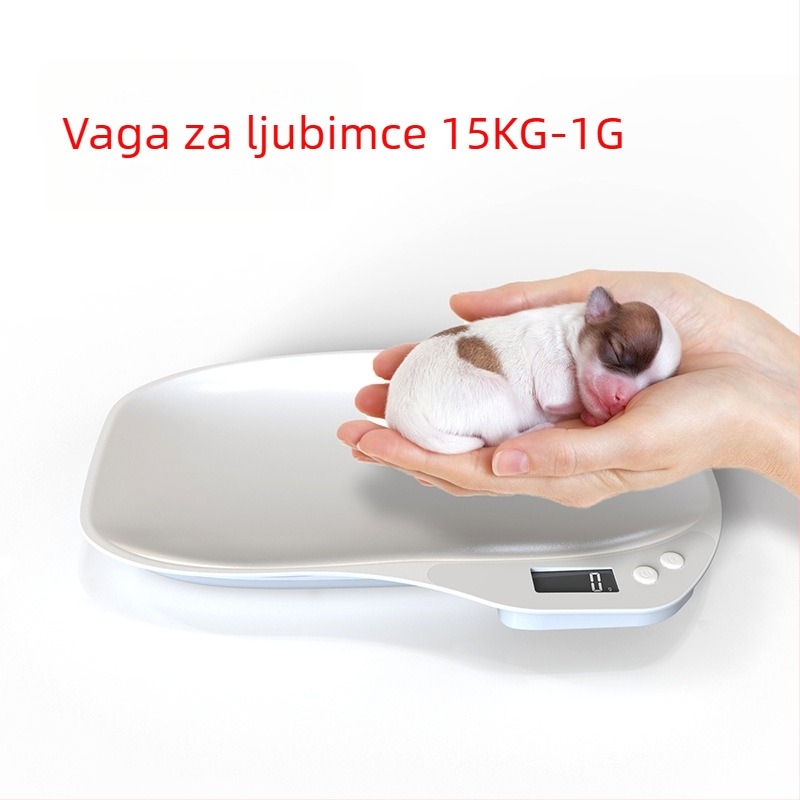 Vaga za kućne ljubimce K18 – HT, Elektroničko mjerenje, raspon 15 kg-1 g, Napajanje 2x AAA