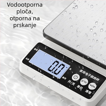 Visoko precizna digitalna kuhinjska vaga – vodootporna, kompaktna, mala za hranu, pečenje, kavu i voće
