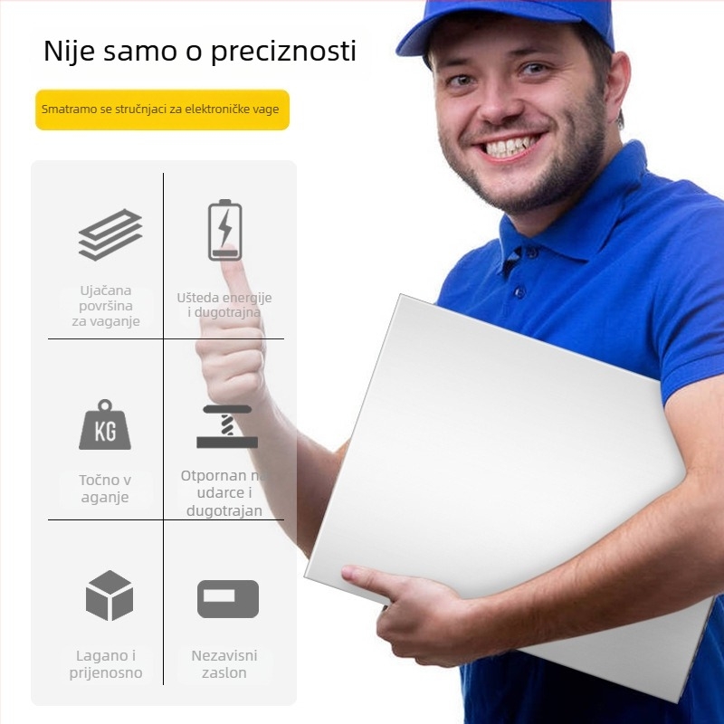 Nehrđajuća čelična poštanska digitalna vaga, stolna vaga, 300 kg kapacitet, Model 3115, Elektronička, Napajanje: baterije ili priključak