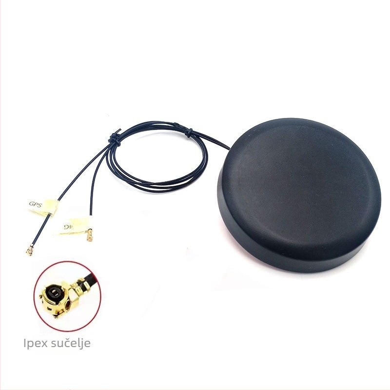 4G+GPS kombinirana antena Beidou za navigiranje i komunikaciju (Gain 30 dBi; Raspon frekvencija 698–2700 / 1575.42 MHz; Impedancija 50 Ω; SWR ≤ 1.5; Napajanje 3–5 V)