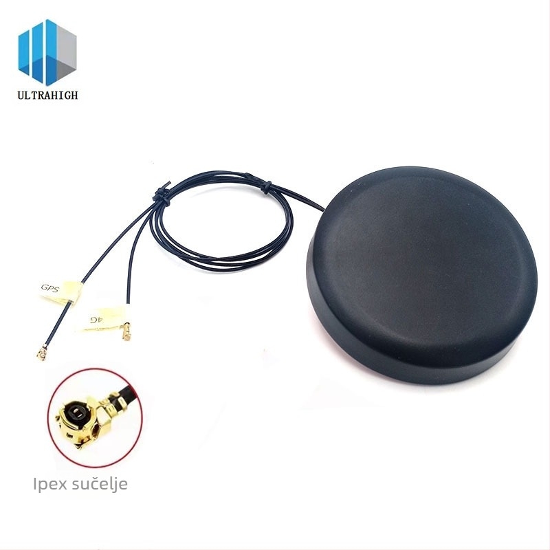 4G+GPS kombinirana antena Beidou za navigiranje i komunikaciju (Gain 30 dBi; Raspon frekvencija 698–2700 / 1575.42 MHz; Impedancija 50 Ω; SWR ≤ 1.5; Napajanje 3–5 V)