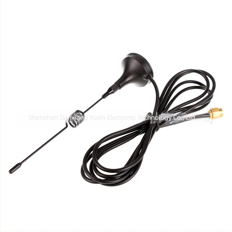 Vanjska omnidirekcijska RFID antena MS-XP-433, 3 dBi, 433 MHz, 50 Ω, SMA ili prilagođeni konektor, s usisnom čašicom