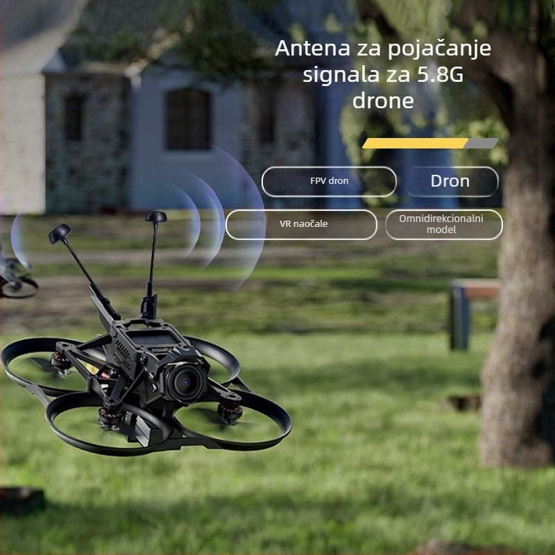 Shengda 5,8 GHz omnidirekcijska FPV antena za dronove – vanjska vodootporna, otporna na smetnje, visok dobitak