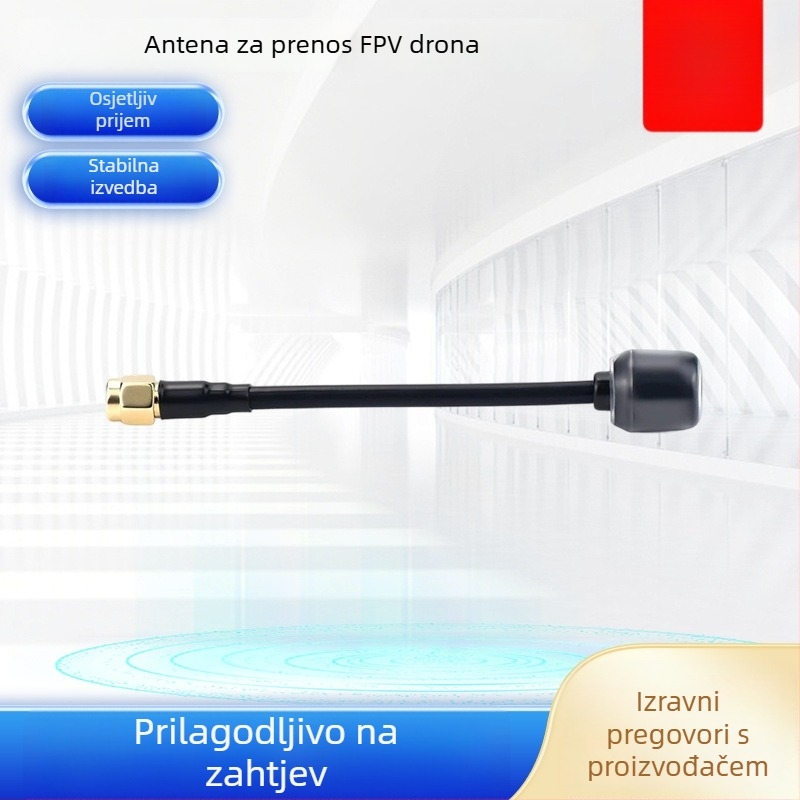 FPV antena za prijenos slike s drona – visoki dobitak, oblik gljive, puni frekvencijski raspon