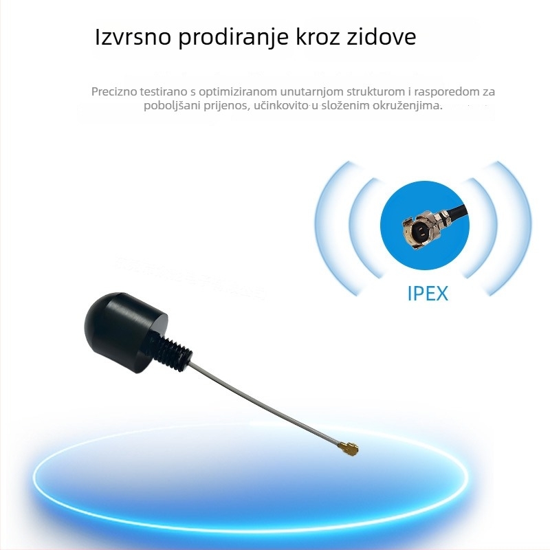 WiFi antena s gljivastom glavom, vodootporna, omnidirekcijska, unutarnja montaža na strop, 3–5 dBi, 433 MHz, 50 Ω, SWR ≤ 1.5