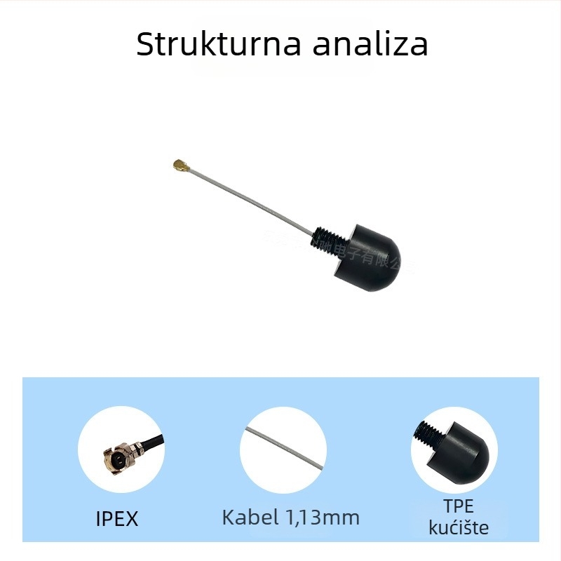 WiFi antena s gljivastom glavom, vodootporna, omnidirekcijska, unutarnja montaža na strop, 3–5 dBi, 433 MHz, 50 Ω, SWR ≤ 1.5