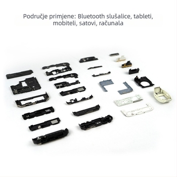 Integrirana antena s LDS laserskim graviranjem za dječje satove, mobitele i Bluetooth slušalice — dobitak 28 dBi, raspon frekvencija 800–5800 MHz, impedancija 50 Ω, SWR podesiv, radno napajanje podesivo