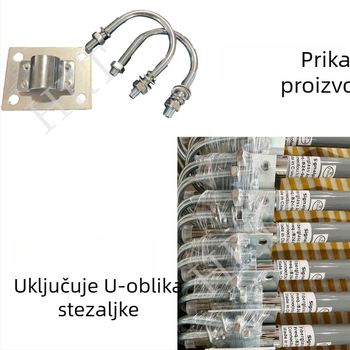 Huarongtong 50 Ω omnidirekcijska antenska vlakna stakla, 150 MHz, 3 dBi, SWR ≤ 1.5