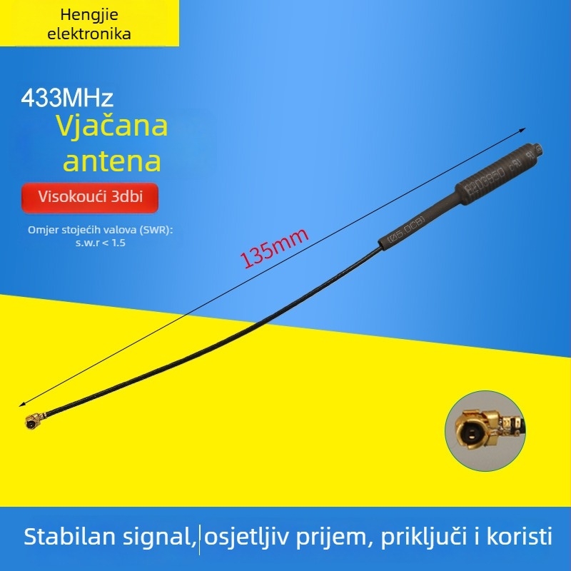 Ra-02 LoRa 433MHz spiralna antena s ugrađenim bežično transceiver modulom za prijenos podataka — Marka: Blue One Communications; Nije privatna marka