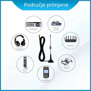 LoRa antena s usisnom čašicom za prikupljanje podataka u pametnim automatima za prodaju, 923MHz, marka Rtant
