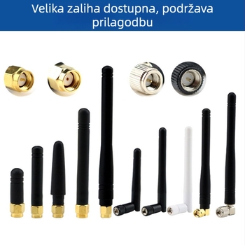 WiFi antena, dobitak 2 dB, dvobandna 2,4 GHz, vanjska omnidirekcijska antena za kamere, 50 Ω, SWR ≤ 1.5, 5V, 800-2700 MHz