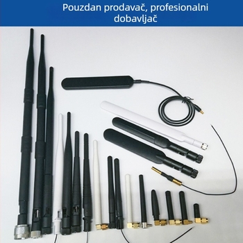 WiFi antena, dobitak 2 dB, dvobandna 2,4 GHz, vanjska omnidirekcijska antena za kamere, 50 Ω, SWR ≤ 1.5, 5V, 800-2700 MHz