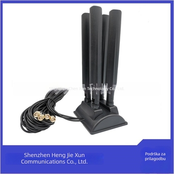 Dvobandna desktop antena s usisnom čašom, 2.4 GHz/5 GHz, 10 dBi, 50 Ω, 600–6000 MHz, SWR ≤1.5