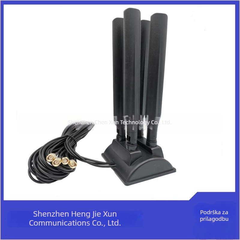 Dvobandna desktop antena s usisnom čašom, 2.4 GHz/5 GHz, 10 dBi, 50 Ω, 600–6000 MHz, SWR ≤1.5