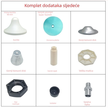 HU-151 Omnidirekcijska unutarnja stropna antena, 2.4-2.5 GHz, 3-5 dBi, 50 ohm, SWR <= 1.5