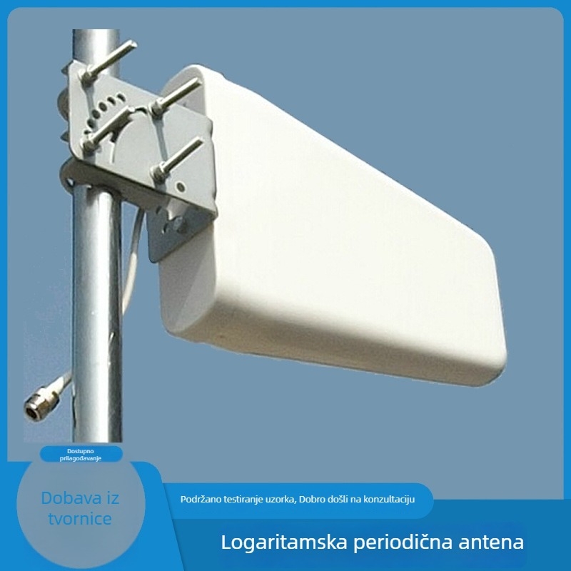 LPDA antena visoke učinkovitosti, vodootporna usmjerena Yagi antena za 2G/3G/4G — DC uzemljenje; HPBW 48°/44°; promjer šipke 25–40 mm