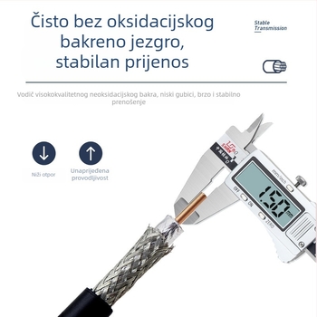 RF koaksijalni kabel za komunikacije – niska gubitka feeder, unutarnji strop / vanjski antenni adapter, model 50-5, LINTRATEK