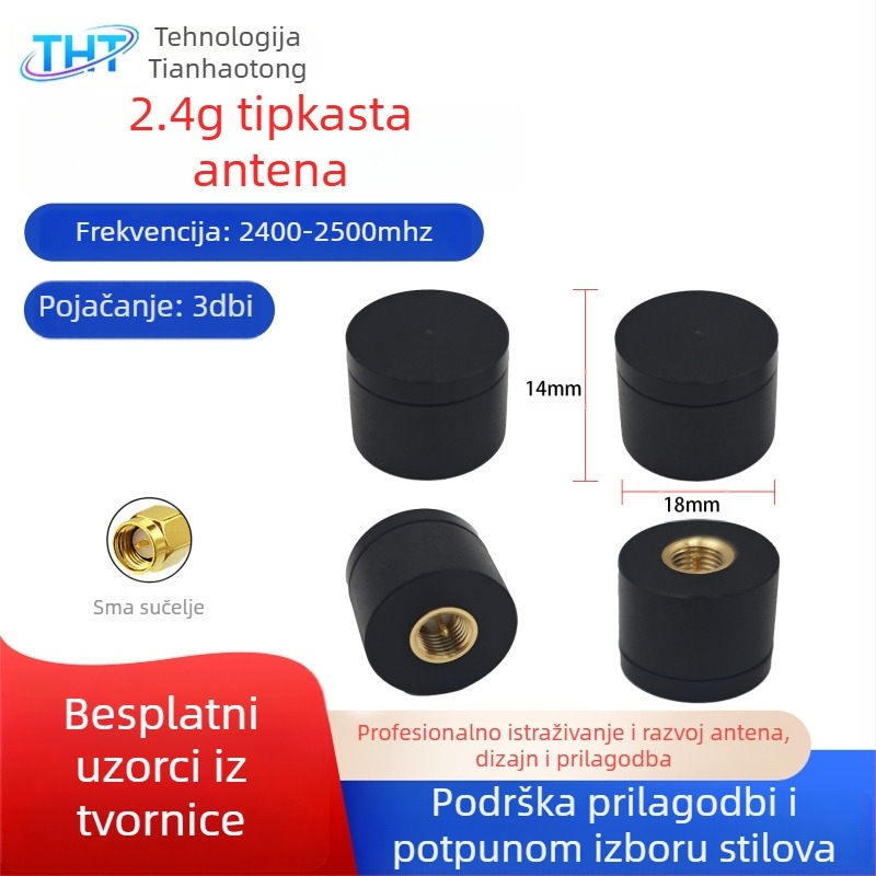 2,4G/5G antena s visokim ziskom, vanjska mini SMA antena za usmjerivač, Bluetooth antena za pametni dom