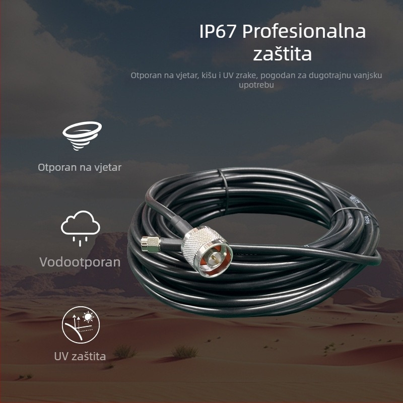 Produžni antenični kabel N muški – SMA muški, koaksijalni RF RG58 NJ-RPSMAJ adapter kabel