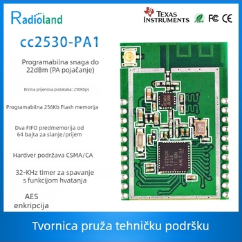 ZigBee CC2530 modul, patch tip, dug domet bežične RF serijski passthrough, upravljanje ad hoc mrežom