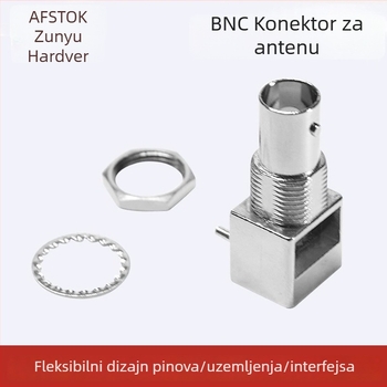 BNC antena baza s RF priključkom, DC–3 GHz, 500 VRMS, 1500 VRMS dielektrična otpornost, VSWR max 1,3