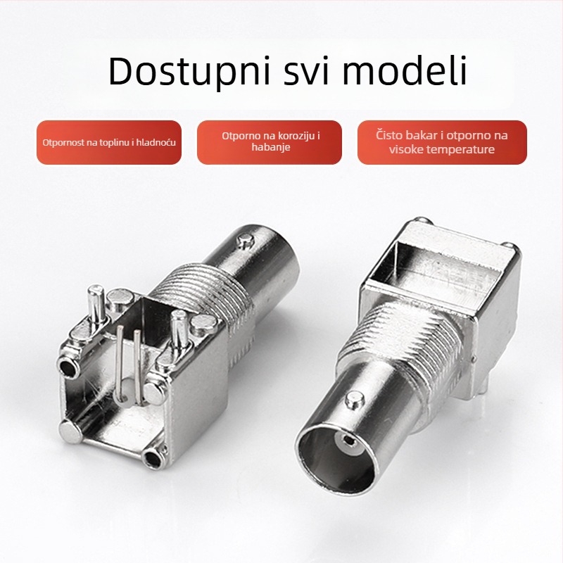 BNC antena baza s RF priključkom, DC–3 GHz, 500 VRMS, 1500 VRMS dielektrična otpornost, VSWR max 1,3