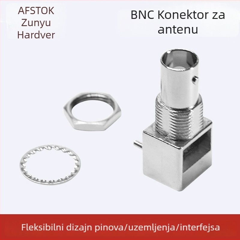 BNC antena baza s RF priključkom, DC–3 GHz, 500 VRMS, 1500 VRMS dielektrična otpornost, VSWR max 1,3