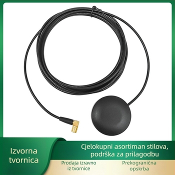 Automobilska FM antena visokog dobitka, model xhy-w120, 5 dB, raspon frekvencija 170–240 MHz, 50 Ω impedancija, SWR ≤ 2, radno napajanje 5 V