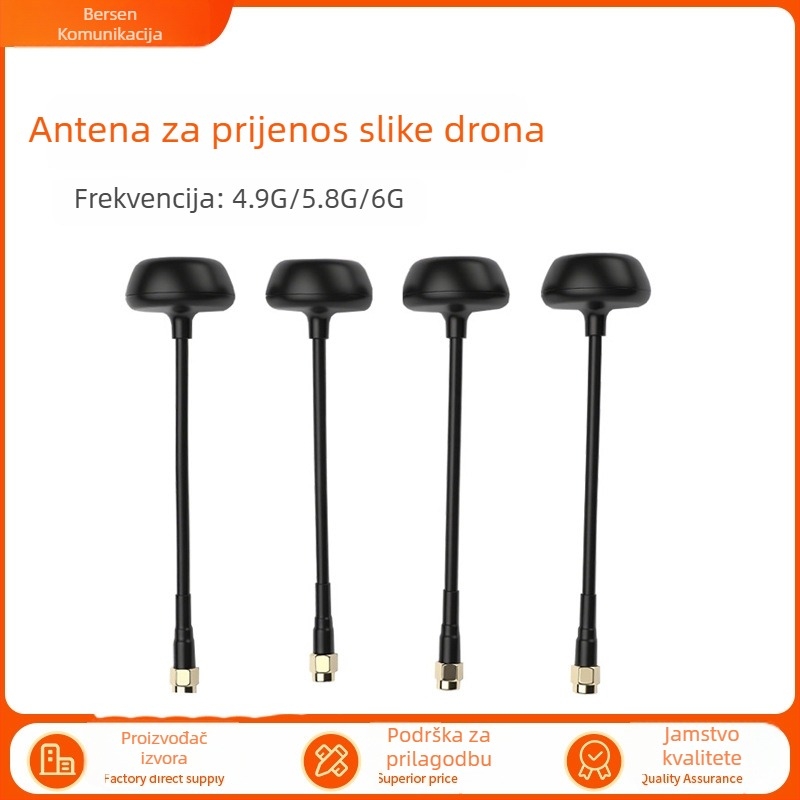 FPV antena za kvadrokopter, 4.9G/5.8G/6G prijenos slike, visok dobitak, dugi domet