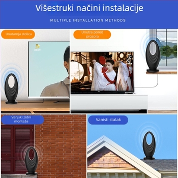 HD digitalna TV antena za unutarnju i vanjsku upotrebu, univerzalni HDTV prijem