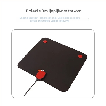 Huaxuan Communications digitalna TV antena s pojačalom signala, F i IEC priključcima za HD signal