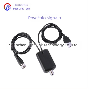 Unutarnja TV antena s pojačanjem 25 dBi (raspon frekvencija 172–240 MHz; 470–862 MHz; 75 Ω; SWR ≤ 2; napajanje 5 V)