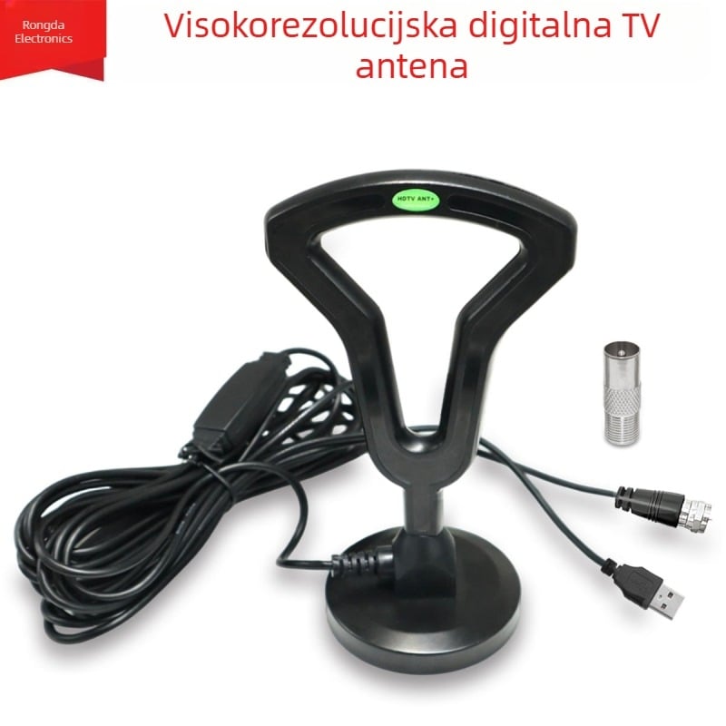 Antena za zemaljsku digitalnu televiziju – za pametne televizore, prijem signala, model 2025