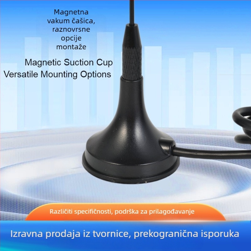 DVB-T unutarnja antena s usisnom čašom, visok dobitak za digitalnu TV, kabel 1,5 m