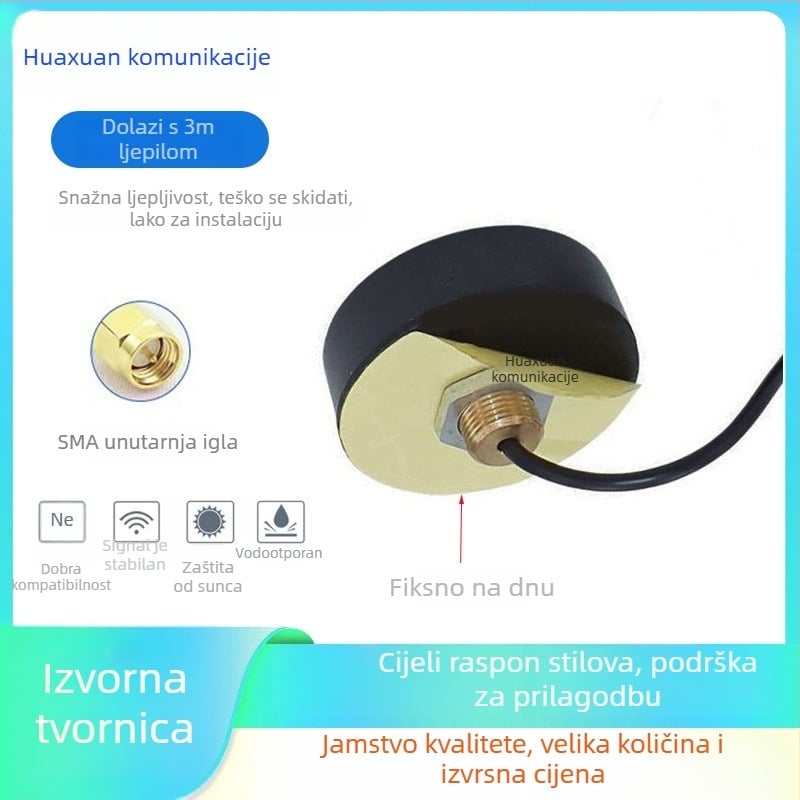 4G antena s glavom u obliku gljive za ormarić za distribuciju — vodootporna, frekvencije 2,4 GHz, 433 MHz, 5,8 GHz, za bežični usmjerivač