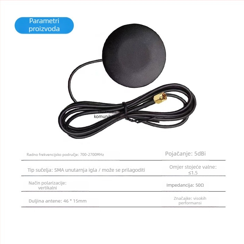 4G antena s glavom u obliku gljive za ormarić za distribuciju — vodootporna, frekvencije 2,4 GHz, 433 MHz, 5,8 GHz, za bežični usmjerivač