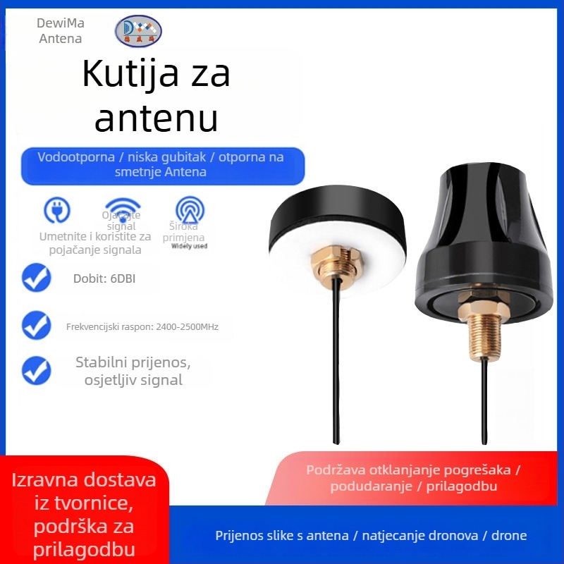 Antena ormarić s gljivastom glavom, vanjska vodootporna, visokog ziska, 2.4/5.8/433 MHz, GPS + Beidou dvostruka frekvencija