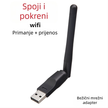 MT7601 USB bežična mrežna kartica, 150 Mbps, 2.4 GHz, IEEE 802.11 b/g/n, vanjski mini prijemnik