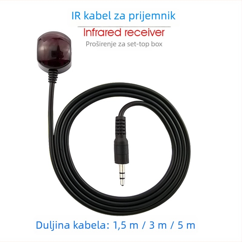 IR repeater za set-top box, kontinuirani rad, Far infrared pojas, širokopojasni prijenos, visoka brzina, fotoosjetni uređaj