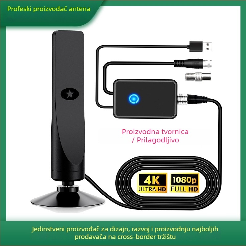 Unutarnja TV antena s ATSC prijemnikom, prijem zemljane valne