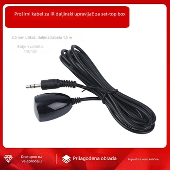 IR prijemnik za set-top kutiju, produžni kabel s 3,5 mm priključkom, za skrivenu hotelsku instalaciju