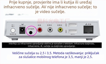 IR prijemnik za set-top box, optički prijemnik, daleki infracrveni raspon, 940 nm, sučelje 2.5, jednokanalan