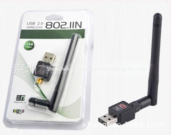 USB bežična mrežna kartica – Prijenosni Wi‑Fi karaoke set‑top box prijemnik/emitiranje RTL8188, 150Mbps, 2,4GHz, USB