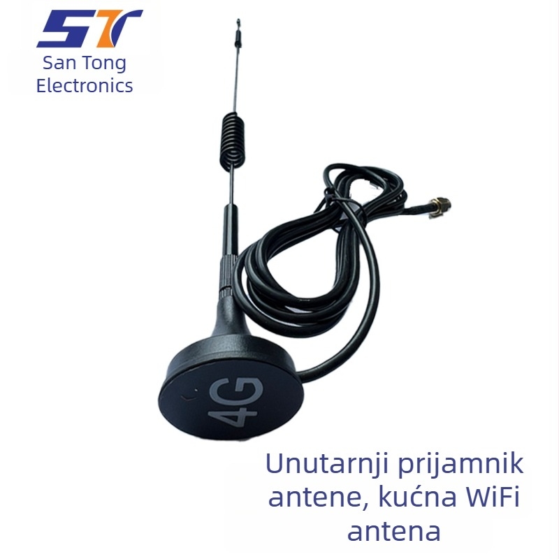 Unutarnja digitalna TV antena — prijemnik, Wi‑Fi antena, RF koaksijalni priključak; marka Three-way Electronics, PTFE izolator, primjena: mrežna komunikacija