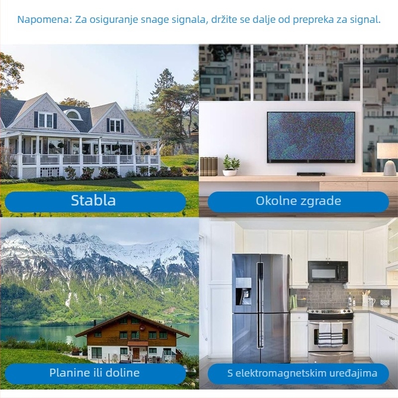 Antuko 4K HDTV zemaljska digitalna TV antena prijemnik, zemaljna valna antena, DTMB kompatibilnost – kompletan set