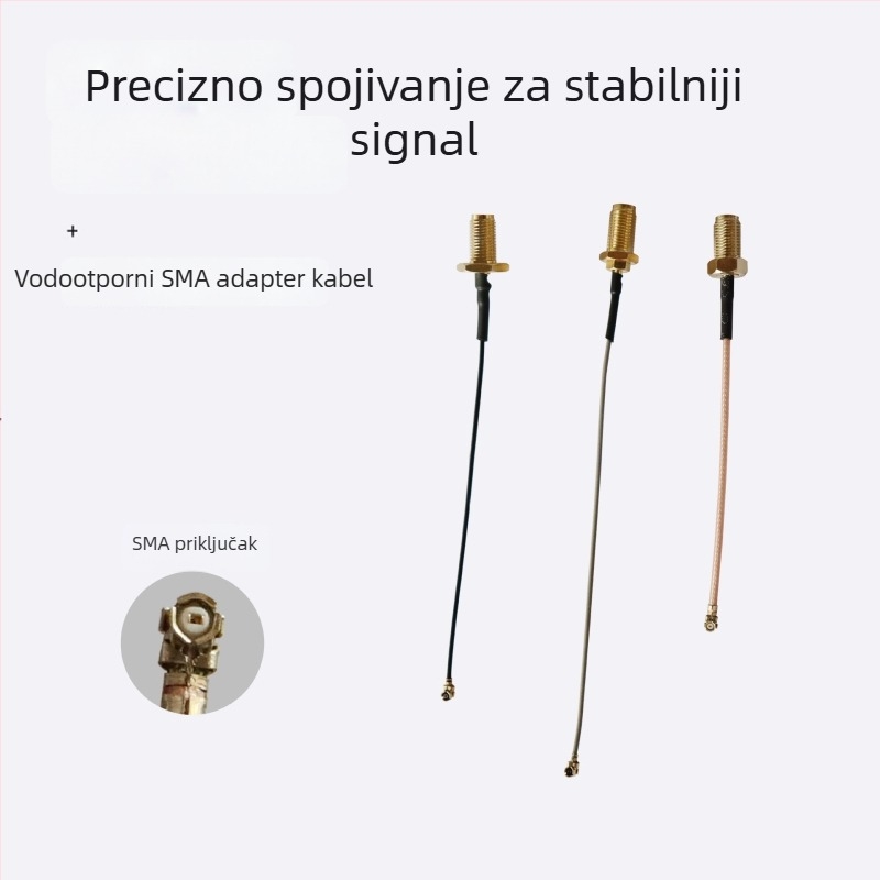 SMA na IPEX ženski jumper koaksijalni kabel, vodootporan RF spoj, 1.13