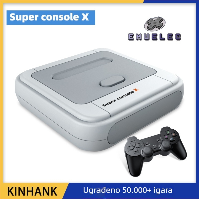 Kinhank Super Console X Retro TV igraća konzola s dva bežična kontrolera