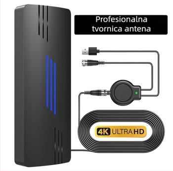 HDTV TV antena za unutarnju i vanjsku upotrebu s pojačanjem digitalnog signala za terestrijalni prijem