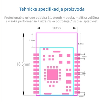 HS08 Bluetooth passthrough modul, Bluetooth 5.2, mala potrošnja energije, bežični prijenos podataka, kompaktnost